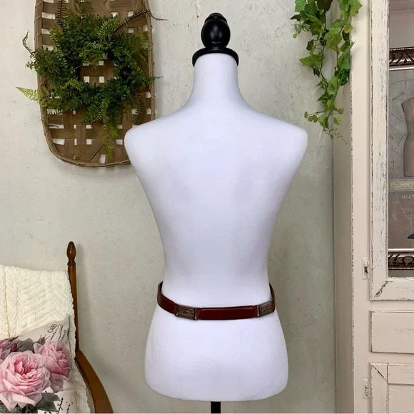 Vintage Fossil 1997 Brown Leather Belt - Picture 5 of 13